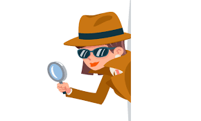 Cartoon image of a detective